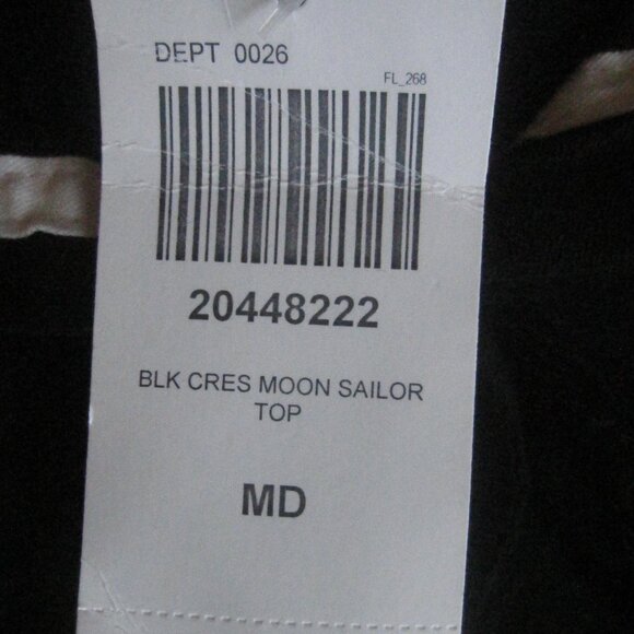 Hot Topic Cosmic Aura Sailor Moon Black Shirt Sze Medium Crescent Moon Back Flap - Picture 8 of 8